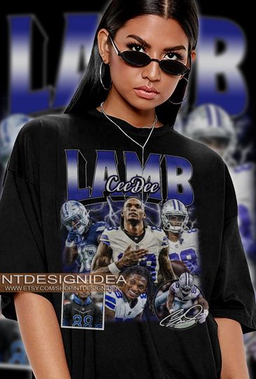 Vintage 90s Graphic Style CeeDee Lamb Football American T-Shirt