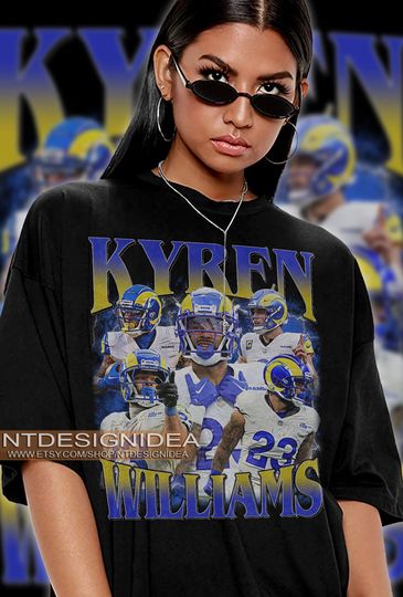 Discover Vintage Kyren Williams Football American T-Shirt, Los Angeles Football American T-Shirt
