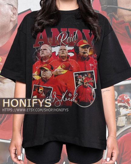 Vintage Andy Reid Football American T-Shirt