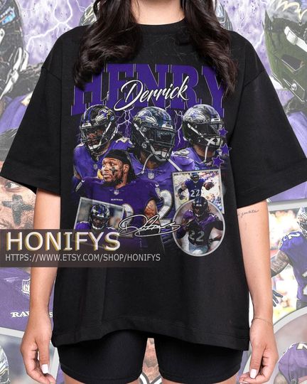Vintage Derrick Henry T-Shirt, Football American T-Shirt