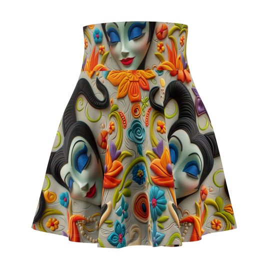 Maleficent Tapestry fabric skirt Disney Princess Half Marathon Costume, Women's Running Skirt, Princess Race Outfit, Villain Inspired Skirt,