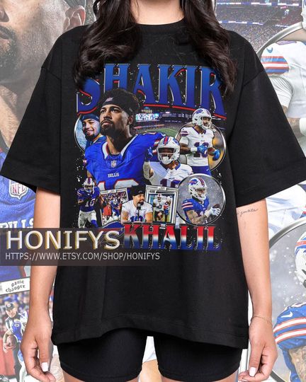 Vintage Khalil Shakir Shirt, Sweatshirt , Football shirt, Classic 90s Graphic Tee, Unisex, Vintage Bootleg, Oversized Tshirt, Fan Gift FB670