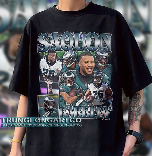 Vintage Saquon Barkley T-Shirt- Football T-Shirt