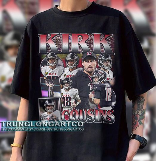 Vintage Kirk Cousins T-Shirt, Atlanta Football T-Shirt