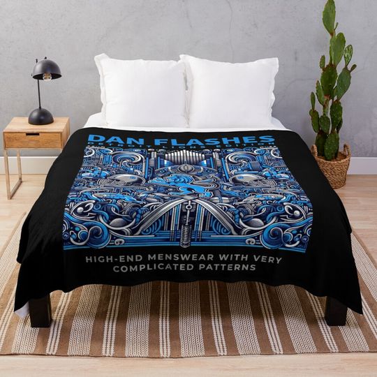 Dan Flashes Detroit Lions Edition Throw Blanket