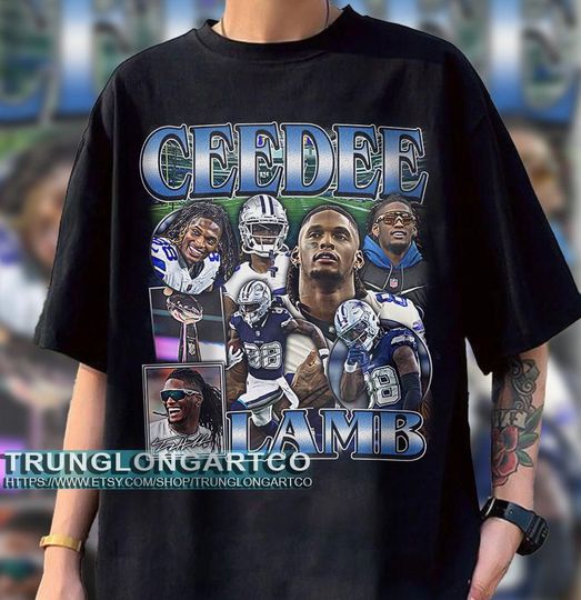 Vintage 90s Graphic Style CeeDee Lamb T-Shirt, American Football T-Shirt
