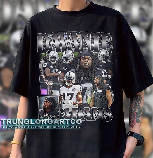 Vintage Davante Adams T-Shirt, Football T-Shirt