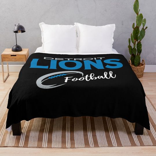 Detroit Lions football Throw Blanket