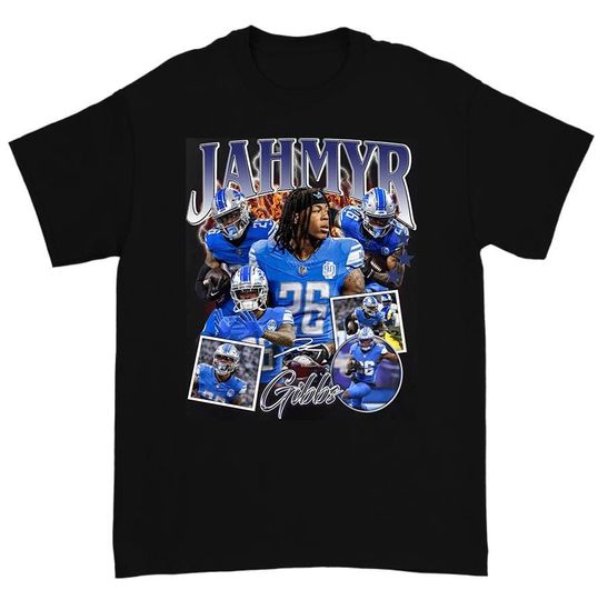 Vintage 90s Graphic Jahmyr Gibbs T-Shirt - Jahmyr Gibbs Vintage T-Shirt