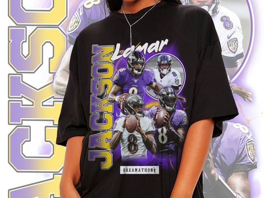 Vintage Lamar Jackson T-Shirt- Football T-Shirt