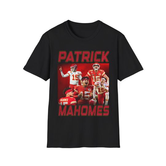 Patrick Mahomes Vintage 90s Football Bootleg Style T-Shirt