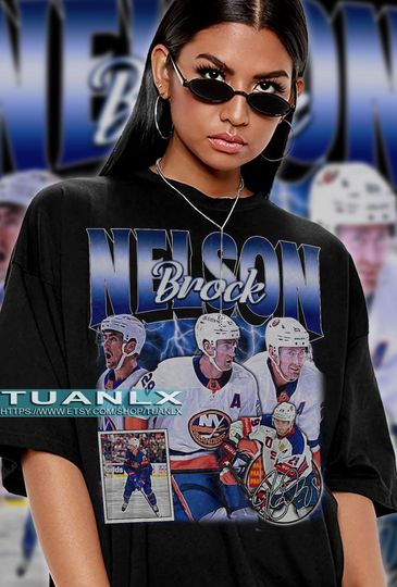 Brock Nelson Shirt Ice Hockey Professional Hockey Championship Sport T-shirt