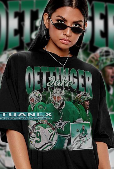 Jake Oettinger Shirt Ice Hockey American Professional Hockey Championship Sport T-shirt