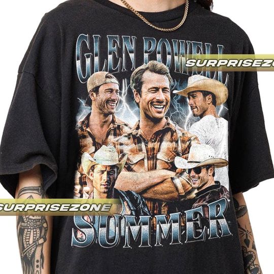 Glen Powell Summer Unisex Vintage Shirt, Gift For Woman and Man Unisex T-Shirt