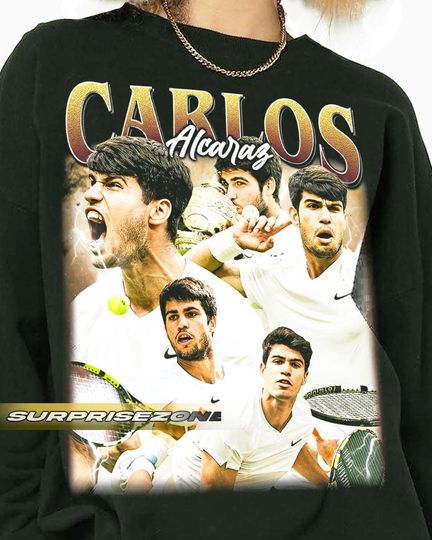 Carlos Alcaraz Unisex sweatshirt Vintage crewneck sweatshirt, Gift For Woman and Man Unisex crewneck sweatshirt