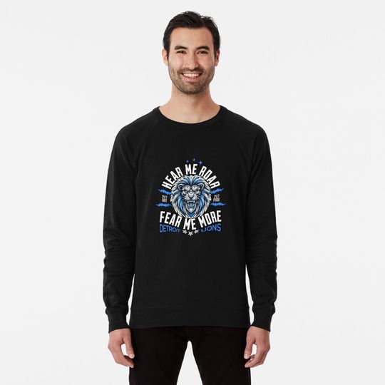 DETROIT LIONS - FEAR ME MORE Lightweight Sweatshirt