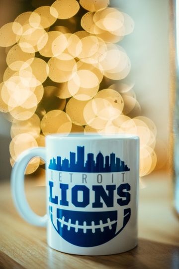 Sports Mug, Football Fan, Gifts for him, blue and silver, game day, tailgate accessory, gifts for her, sports fan