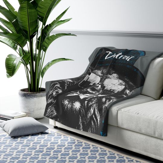 Detroit Lions Sherpa Fleece Blanket, Lion Wear Sunglasses, Detroit Skyline, Home Decor Gift, Cozy Throw, Lions Fan Present
