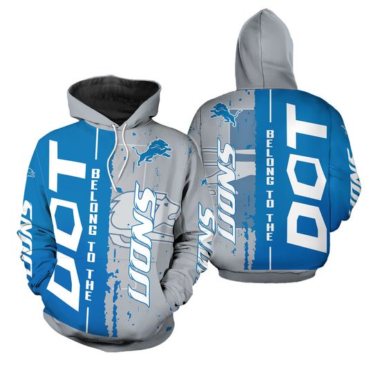 Detroit Lions Football Hoodie Joggers Sets, Game Day Hoodie, Lions Football Joggers