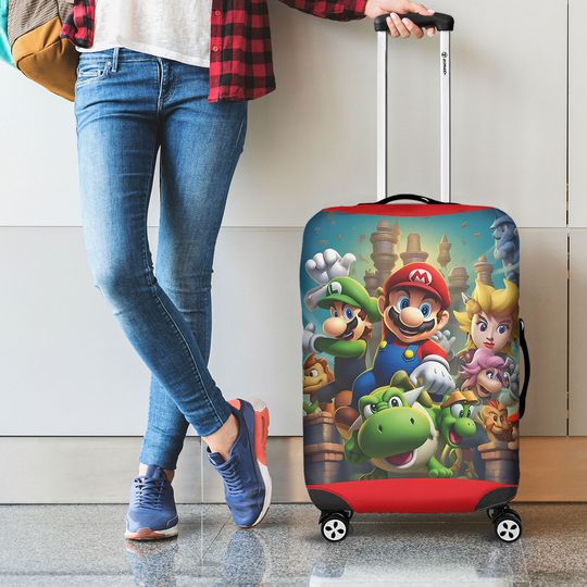 Mario and Luigi Luggage Cover