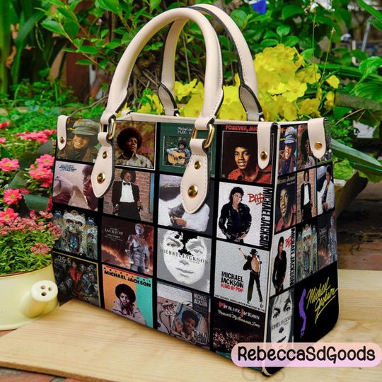 Michael Jackson Leather Handbag, Michael Jackson Vintage Handbag
