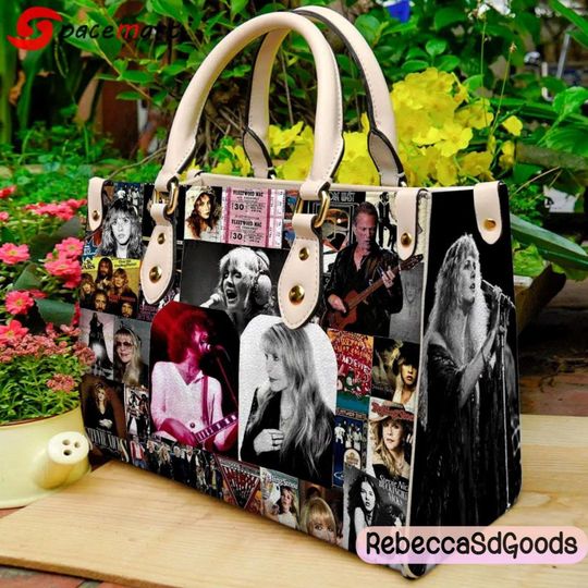 Stevie Nicks Leather Handbag, Stevie Nicks Woman Leather Handbag