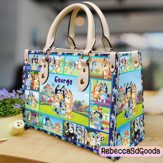 BlueyDad Family Leather Handbag, BlueyDad Family Woman Leather Handbag