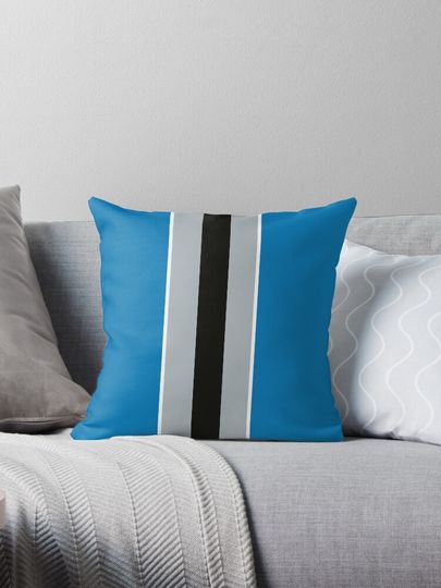 Detroit Lions Stripes Pillow