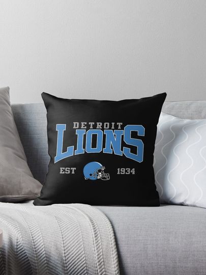 Art - Detroit Lions Pillow