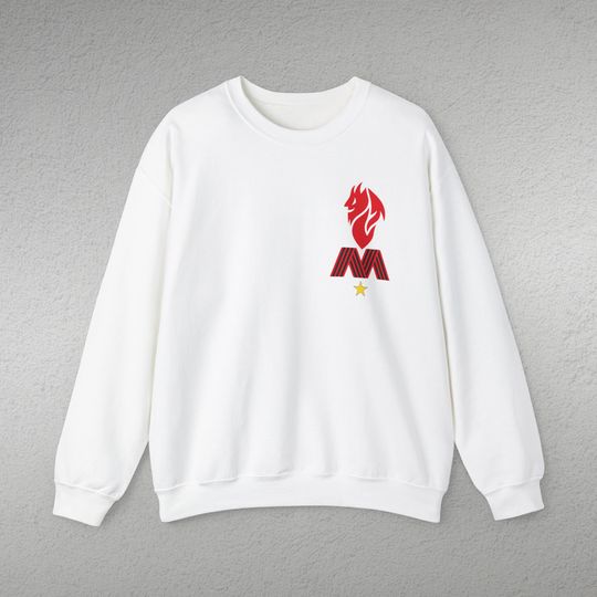 AC Milan Vintage Logo Sweatshirt, AC Milan Retro Pullover, ''il diavolo'' Shirt AC Milan Soccer.