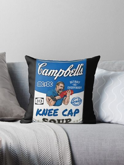Detroit Lions Kneecap Soup Pillow