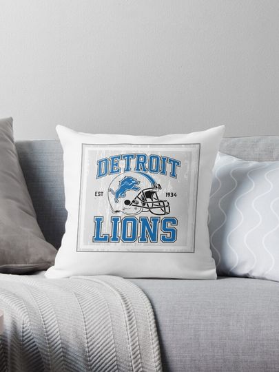 Detroit lions Pillow