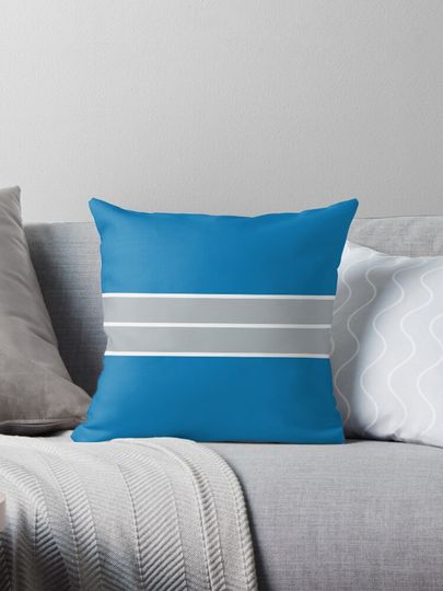 Detroit Lions Pattern Pillow