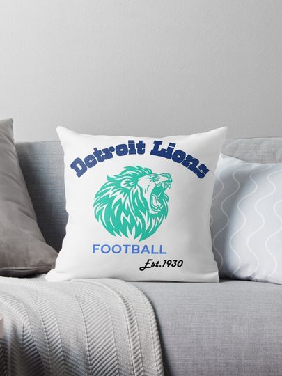 Detroit lions football Pillow