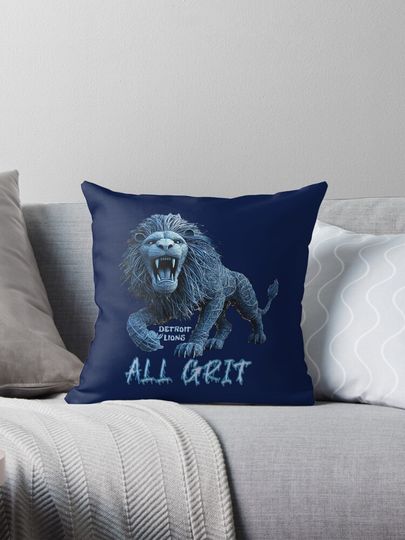 DETROIT LIONS ALL GRIT Pillow