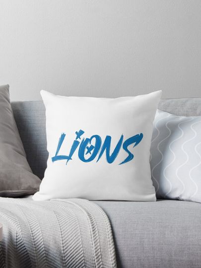 detroit lions Pillow