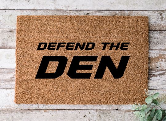 Detroit Lions Defend The Den Doormat | Lions Welcome Mat | football Football Doormat | Detroit Lions Rug | Football Door Mat | Lions Gift