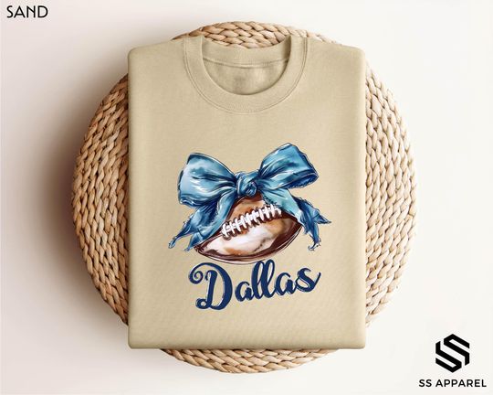 Dallas Football Sweatshirt, Game Day Hoodie, Football Sunday Sweatshirt, Dallas Mom Gift, Dallas Family Support Hoodie, Gift for Fan