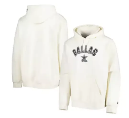 Dallas Cowboys Sideline Chrome Pullover Men's Hoodie - Cream