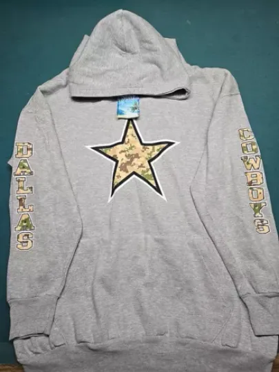 Dallas Cowboys 3x Adult Mens Hoodie Sweatshirt Digital Camo New With Tags