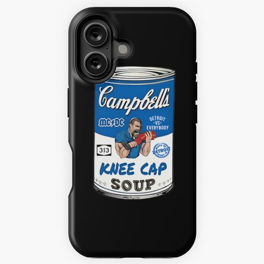 Campbell's Detroit Lions Kneecap Soup Meme iPhone Case