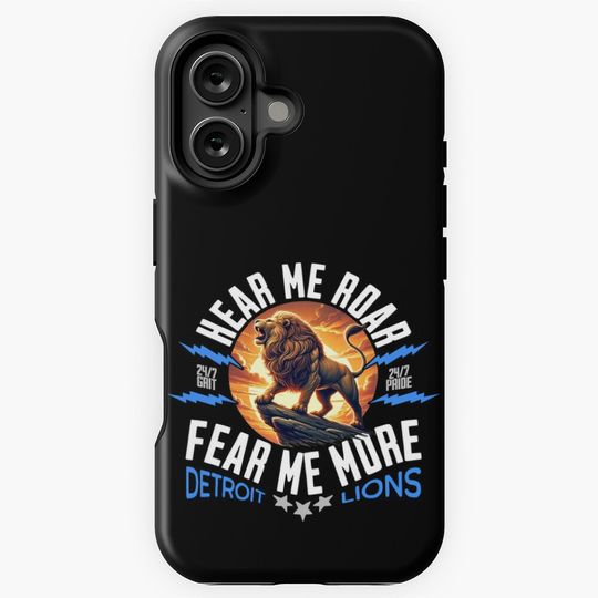 DETROIT LIONS - HEAR ME ROAR iPhone Case