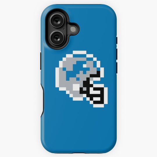 Detroit Lions (8-bit Football Helmet Only) iPhone Case