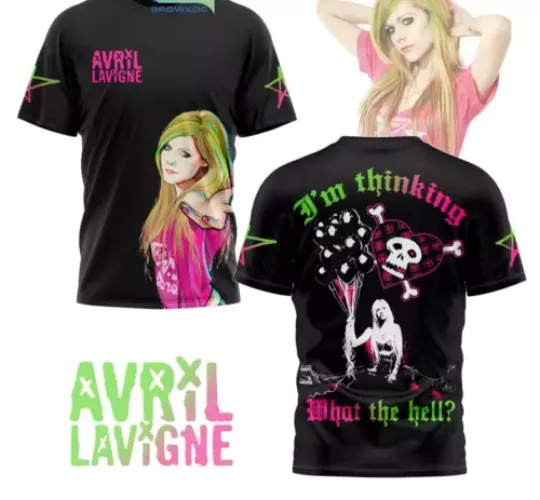 Avril Lavigne I’m Thinking What The Hell 3D T-Shirt