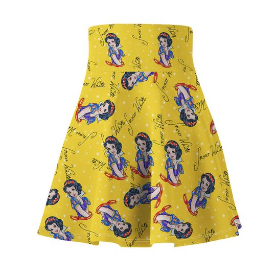 Snow White Women's Skater Skirt (AOP)
