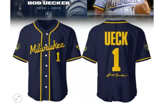 Bob Uecker 1934-2025 Memories baseball jersey