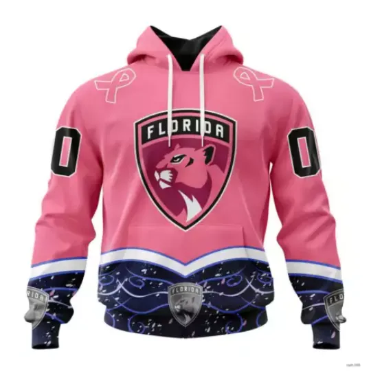 Florida Panthers Specialized Unisex For Hockey Fights Cancer Hoodie Gift Fan