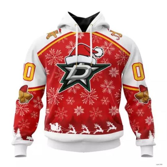 Custom Dallas Stars Special Merry Christmas Design  Hoodie Unsiex