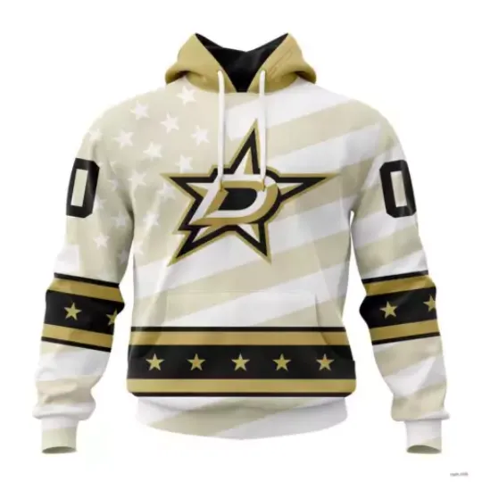 Custom Dallas Stars Special Military Appreciation Design Hoodie Unsiex