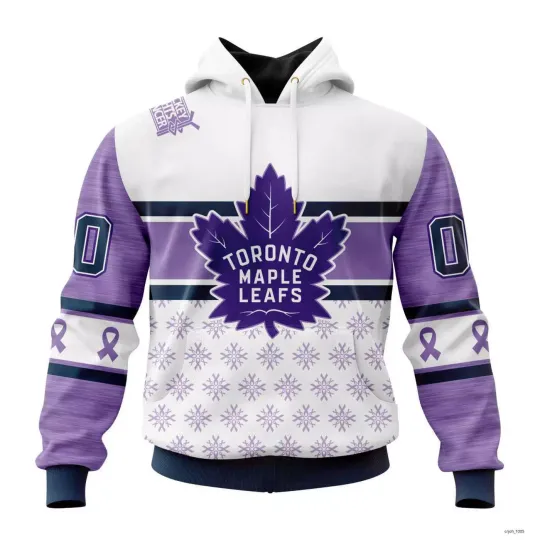 Personalized Toronto Maple Leafs Special Hockey Fight Cancer 3D Hoodie